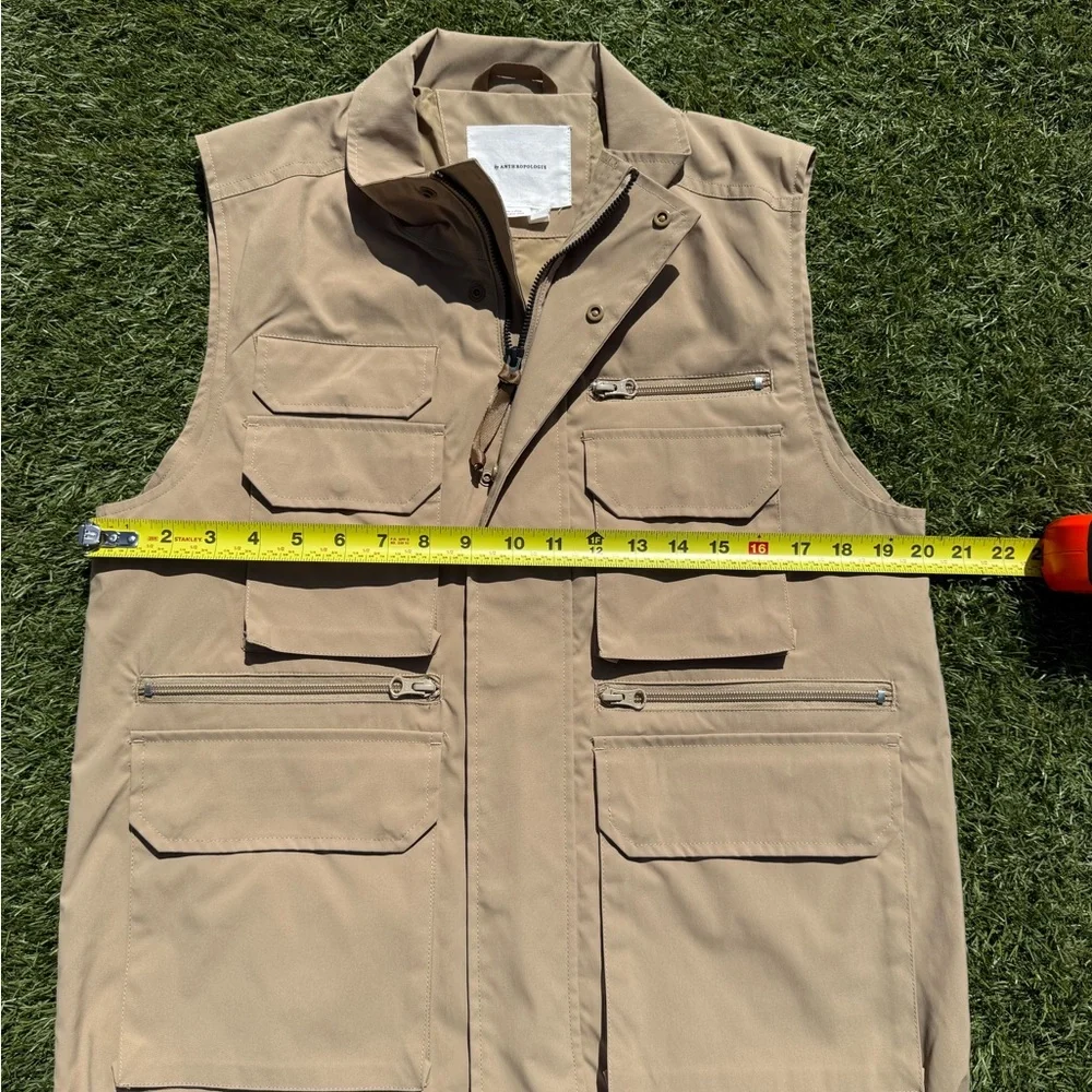 Anthropologie Tan Utility Vest. Size M - Picture 3 of 5